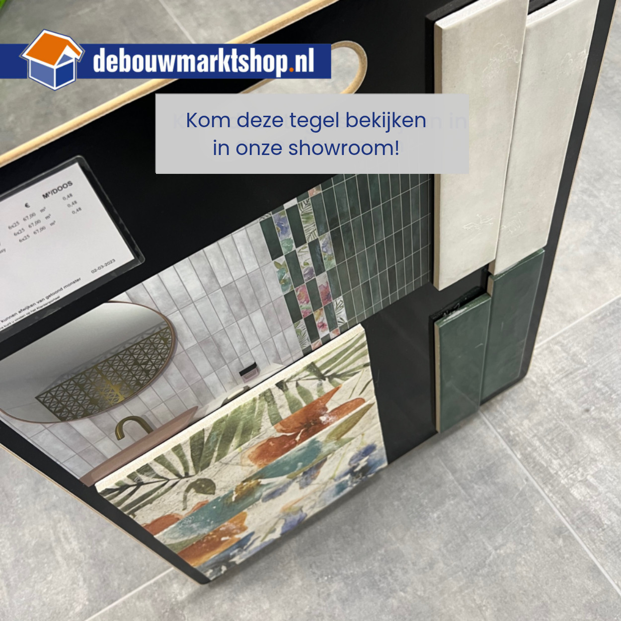 Durstone Imagine Green Glossy Wandtegel 6x25cm